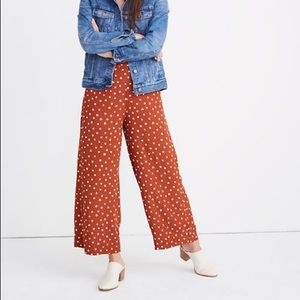 NWT Madewell Huston Pull-On Pants in Inkspot Dots
